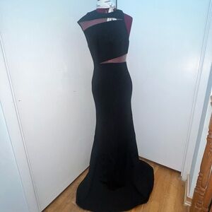 Gorgeous Designer Black Gown Sample Mermaid XS Small